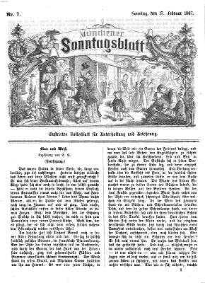 Münchener Sonntagsblatt Sonntag 17. Februar 1867