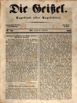 Die Geißel Freitag 1. September 1848