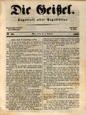 Die Geißel Freitag 29. September 1848