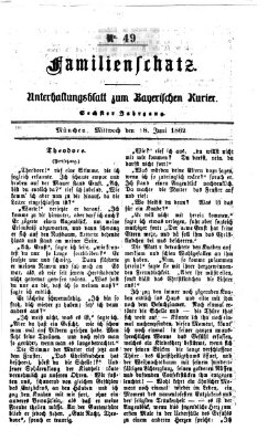 Familienschatz (Bayerischer Kurier) Mittwoch 18. Juni 1862
