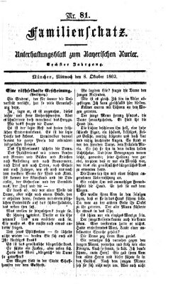 Familienschatz (Bayerischer Kurier) Mittwoch 8. Oktober 1862