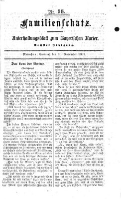 Familienschatz (Bayerischer Kurier) Sonntag 30. November 1862