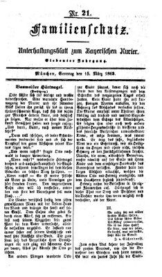 Familienschatz (Bayerischer Kurier) Sonntag 15. März 1863