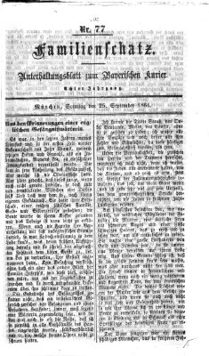 Familienschatz (Bayerischer Kurier) Sonntag 25. September 1864