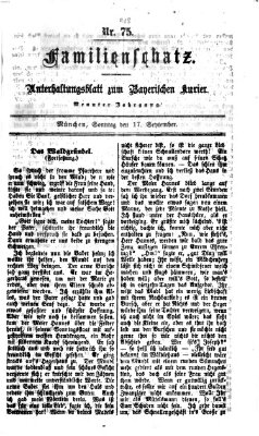 Familienschatz (Bayerischer Kurier) Sonntag 17. September 1865