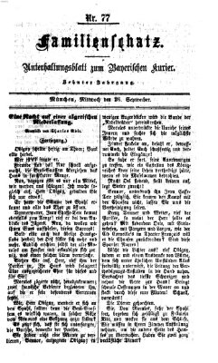 Familienschatz (Bayerischer Kurier) Mittwoch 26. September 1866