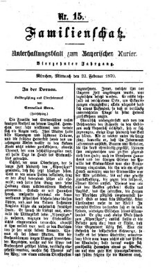 Familienschatz (Bayerischer Kurier) Mittwoch 23. Februar 1870