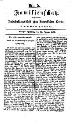Familienschatz (Bayerischer Kurier) Sonntag 15. Januar 1871