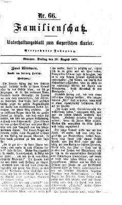 Familienschatz (Bayerischer Kurier) Freitag 18. August 1871