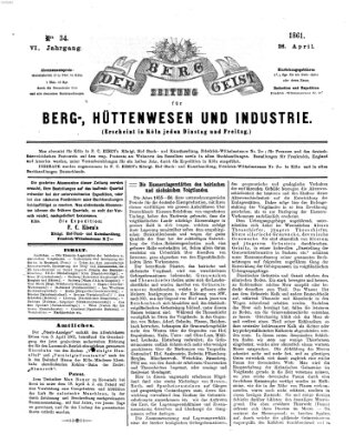 Der Berggeist Freitag 26. April 1861