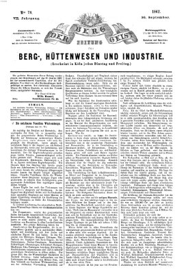Der Berggeist Dienstag 30. September 1862
