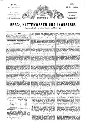 Der Berggeist Montag 24. November 1862