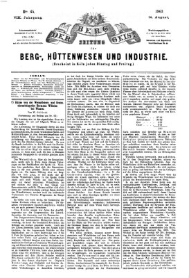 Der Berggeist Freitag 14. August 1863