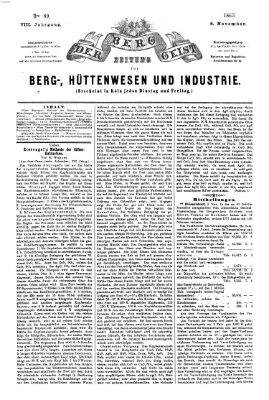Der Berggeist Freitag 6. November 1863