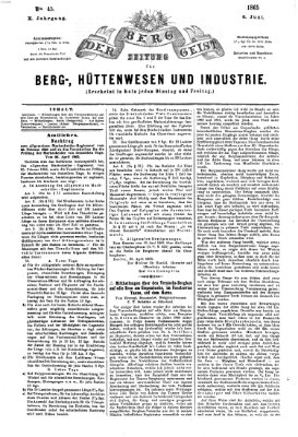 Der Berggeist Dienstag 6. Juni 1865