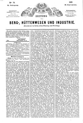 Der Berggeist Freitag 29. September 1865