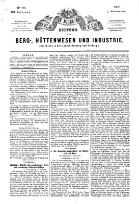 Der Berggeist Freitag 1. November 1867