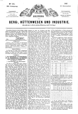 Der Berggeist Dienstag 17. Dezember 1867