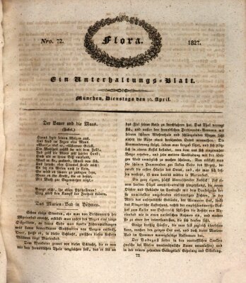 Flora (Baierische National-Zeitung) Dienstag 10. April 1827