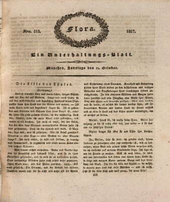 Flora (Baierische National-Zeitung) Sonntag 28. Oktober 1827