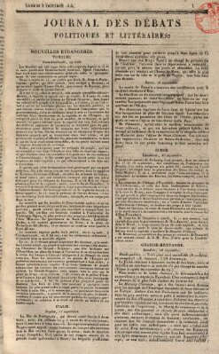 Journal des débats politiques et littéraires Samstag 3. Oktober 1818