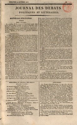 Journal des débats politiques et littéraires Sonntag 25. Oktober 1818