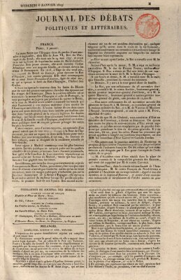 Journal des débats politiques et littéraires Mittwoch 6. Januar 1819