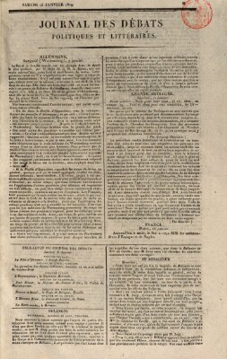 Journal des débats politiques et littéraires Samstag 16. Januar 1819
