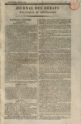 Journal des débats politiques et littéraires Mittwoch 17. März 1819