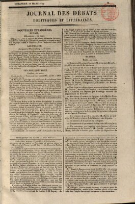 Journal des débats politiques et littéraires Sonntag 28. März 1819