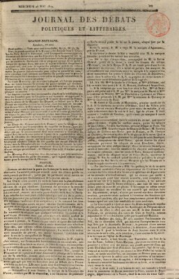 Journal des débats politiques et littéraires Mittwoch 26. Mai 1819