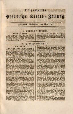 Allgemeine preußische Staats-Zeitung Dienstag 11. Mai 1819