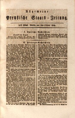 Allgemeine preußische Staats-Zeitung Dienstag 5. Oktober 1819