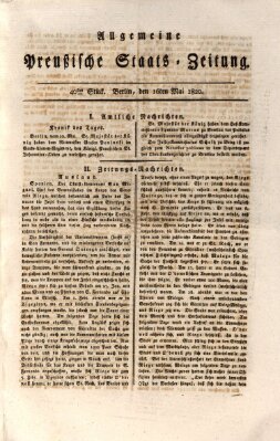Allgemeine preußische Staats-Zeitung Dienstag 16. Mai 1820