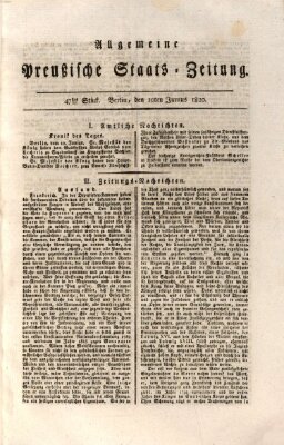 Allgemeine preußische Staats-Zeitung Samstag 10. Juni 1820