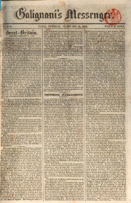 Galignani's messenger Dienstag 12. Februar 1822