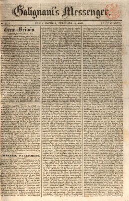 Galignani's messenger Montag 18. Februar 1822