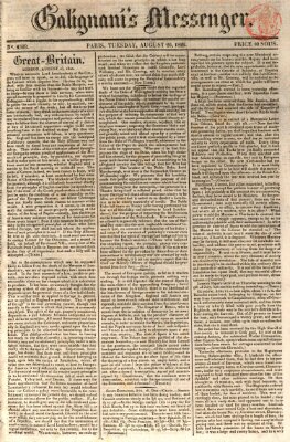 Galignani's messenger Dienstag 20. August 1822