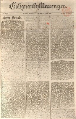 Galignani's messenger Montag 29. Dezember 1823