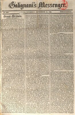 Galignani's messenger Donnerstag 16. September 1824