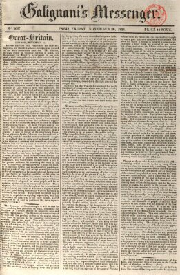 Galignani's messenger Freitag 26. November 1824