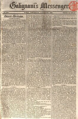 Galignani's messenger Donnerstag 25. August 1825