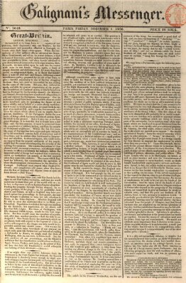 Galignani's messenger Freitag 1. Dezember 1826