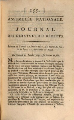 Journal des débats et des décrets Samstag 23. Januar 1790