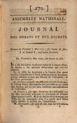 Journal des débats et des décrets Samstag 8. Mai 1790