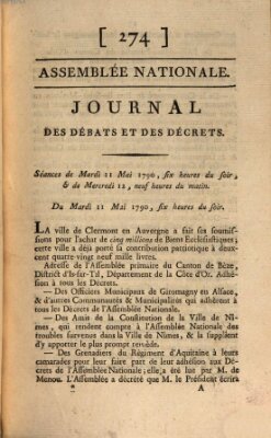 Journal des débats et des décrets Mittwoch 12. Mai 1790