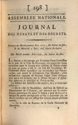 Journal des débats et des décrets Mittwoch 2. Juni 1790
