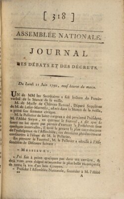 Journal des débats et des décrets Montag 21. Juni 1790