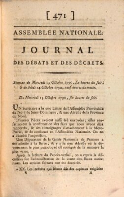 Journal des débats et des décrets Mittwoch 13. Oktober 1790