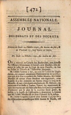 Journal des débats et des décrets Freitag 15. Oktober 1790